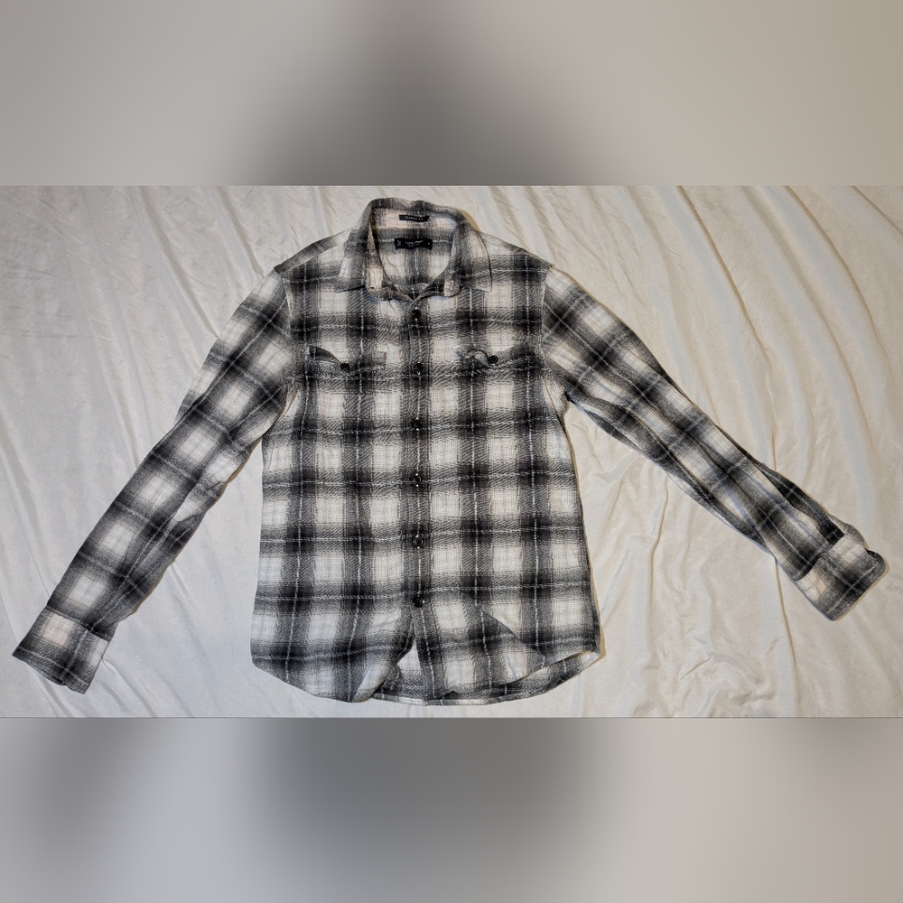 Lucky Brand Los Angeles Classic Fit Men's Plaid Flannel Size Small
